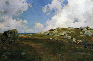 Joseph DeCamp Painting - A Murky Day landscape Joseph DeCamp